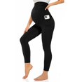 thumbnail image 4 of Women's High Waist Yoga Pants 23.04.23 Nine Pocket Maternity Pants High Waist Slim Belly Pants Sports Fitness Maternity Yoga Pants Workout Running Leggings for Women, 4 of 4