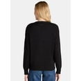 thumbnail image 3 of Time and Tru Women’s Cotton Boyfriend Cardigan Sweater, Lightweight, Sizes XS-XXXL, 3 of 5