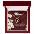thumbnail image 1 of To Mom Flowers and Work Forever Necklace w Message Card, 1 of 8