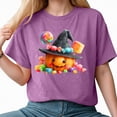 thumbnail image 4 of Godom Fall Pumpkin Shirts Womens Casual Autumn Graphic Tees Halloween Tops, 4 of 7