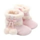 thumbnail image 3 of 1 par de botas de nieve de invierno para bebés, zapatos para bebés con lazo de suela antideslizante de Navidad, 3 of 3