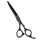 thumbnail image 1 of Unique Bargains Tijeras profesionales para cortar el cabello, tijeras negras de 0,91 x 0,67 de acero inoxidable para cortar el cabello, 1 of 7