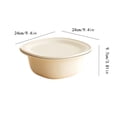 thumbnail image 3 of Multi Layer Microwave Oven Basket Set, Food Washing and Heating Container With Fine Mesh Drainage Basket, for Kitchen and Dining Table Use, White, 3 of 8