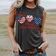 thumbnail image 4 of CFLVAEK 4th of July Tank Top for Women American Flag Patriotic Shirts Casual Summer Sleeveless Crewneck Going Out Tank Tops Independence Day Shirts M, 4 of 4