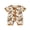 Brown, variant on BemeyourBBs Western Baby Spring Summer Fall Clothes Newborn Baby Boy Girl Cowboy Cowgirl Outfit Romper Horse Print Short Sleeve Zip-up Full Length Jumpsuit