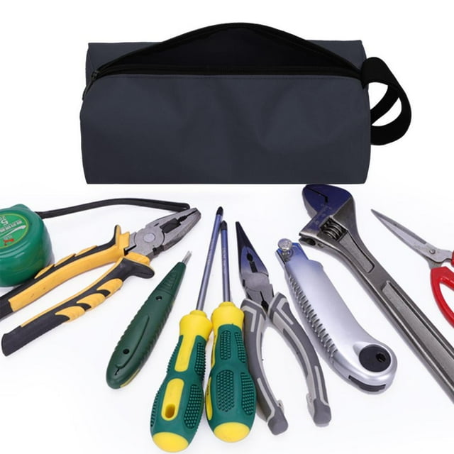 Feltree Sac à Outils en Tissu Sac de Réparation de Voiture Sac à Main Utilitaire Sac de Rangement Accessoires de Réparation, pour Électricien, Charpentier, Ceinture de Construction