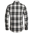 thumbnail image 3 of NAFUU Mens Dress Shirts Fashion Men's Autumn Winter Casual Party Long Sleeved Plaid Lapel Comfortable Thick Warm Flannel Shirt With Pockets Stretch Comfort Tops, 3 of 4