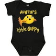 thumbnail image 3 of Inktastic Auntie's Little Guppy Cute Yellow Fish Boys or Girls Baby Bodysuit, 3 of 5