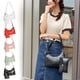 thumbnail image 1 of Bolso bandolera de cuero para mujer - Bolso de gran capacidad de un solo hombro con múltiples compartimentos y doble cremallera, 1 of 3
