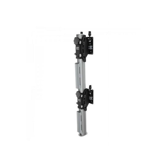 Atdec FREESTANDING Heavy Duty Dual Vertical Monitor Mount for Two Super Ultrawide Display  AWMS-2-BT75-FS-S