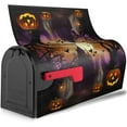 thumbnail image 2 of Halloween Haunts Mailbox Covers, Magnetic Post Box Cover Wraps Standard Size 21x18 in for Garden Yard Decor, 2 of 6