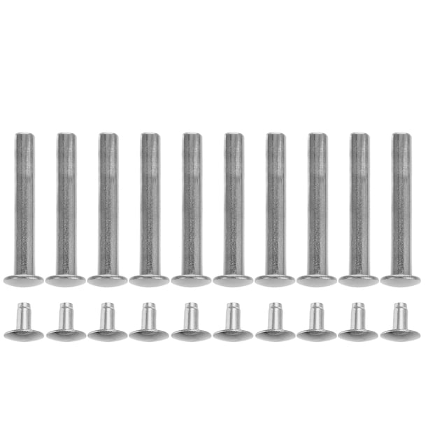 Kits de reparación de remaches de eje de ventilador de mano plegable, 20 mm, 10 juegos de reemplazos de sujetadores de eje de ventilador de mano para ventiladores hechos a mano de bricolaje Abanicos