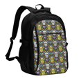 thumbnail image 1 of Balery Sugar Skulls Mochila con carga USB para hombre y mujer - Mochila impermeable y antirrobo para laptop con puerto USB para viajes, trabajo, 1 of 7