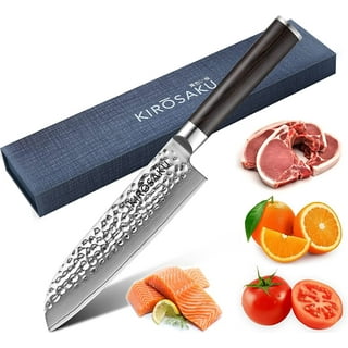 Mad Shark Ultra Sharp Chef Knife, Professional 8 inch Damascus Santoku Knife, Made of Super Damascus Stainless Steel, Non-Stick Blade Kitchen Knife