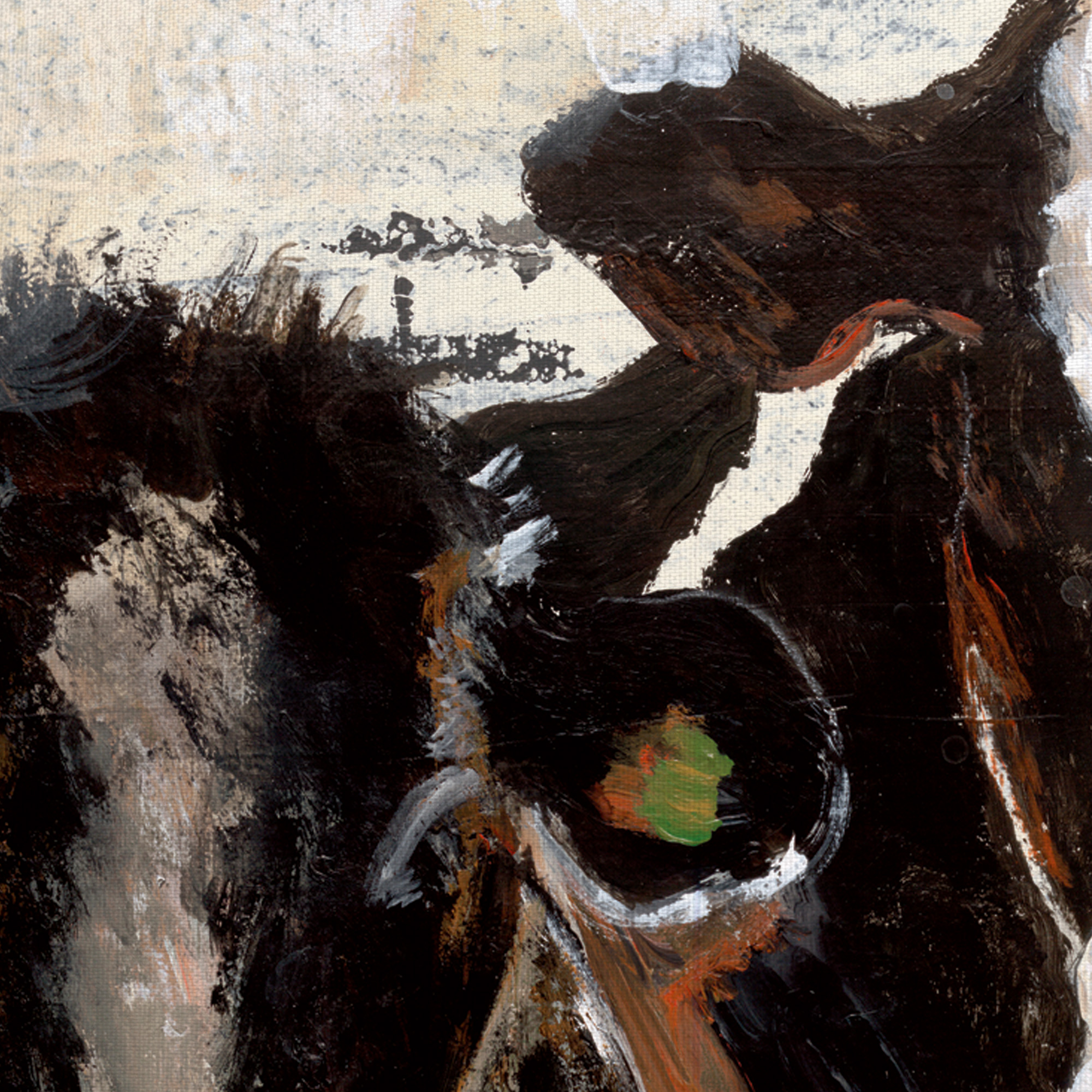 Hangin’ Out by Janet Tava Wrapped Canvas Painting Print