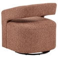 thumbnail image 3 of Coaster Westhill Contemporary Fabric Swivel Accent Chair in Berry, 3 of 11