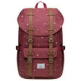 thumbnail image 1 of KAUKKO Laptop Outdoor Backpack, Traveling Rucksack Fits 15.6 Inch Laptop(5-13-Maroon), 1 of 5