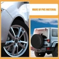 thumbnail image 3 of KALLORY 2Pcs Black Durable Spare Tire Covers for Rv Trailers with Quick Connect Clips, 3 of 8