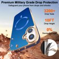 thumbnail image 3 of Allytechgroup Phone Case for Apple iPhone 16 Plus, Slim Fit Magnetic Back Cover Compatible with Mag-Safe Shockproof & Anti-Scratch iPhone 16 Plus Case Cover for Women Men,Blue, 3 of 6