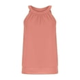 thumbnail image 5 of Tbopshirt Tank tops for Women Clearance,Womens tops,Womens Blouse Tank tops Summer High Neck Sleeveless Chiffon tops,T-shirt Vest Tee Blouse,Camisoles for Women Plus Summer Savings Deals, 5 of 7