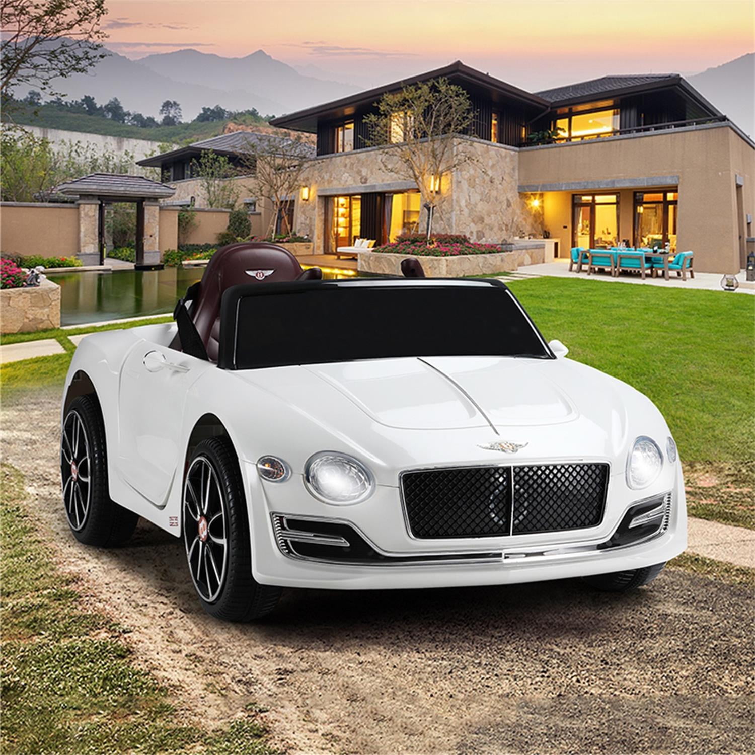 CIPACHO Bentley Officially Licensed Kids 12V Powered Ride On Car, Electric Vehicle Toy for Boys and Girls Aged 3-6, White CIPACHO Bentley Officially Licensed Kids 12V Powered Ride On Car, Electric Vehicle Toy for Boys and Girls Aged 3-6, White