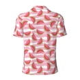 thumbnail image 3 of Vsdgher Cute Watermelon Print Men's Short Sleeve Stretch Polo Shirt, Moisture-Wicking Performance Polo Shirt, 3 of 8