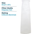 thumbnail image 5 of SpiroPure SP-BE-4-5 5 Micron #4 (20") Polyester Felt Liquid Bag Filter (Case of 40), 5 of 7