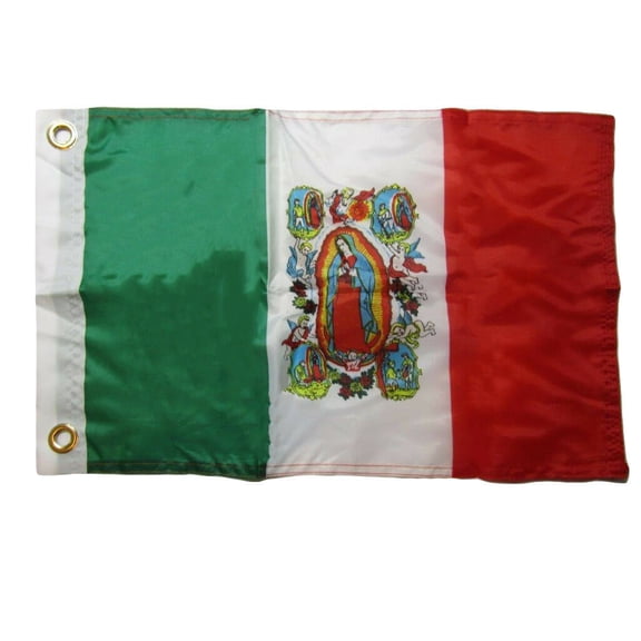 12x18 12"x18" Mexico Guadeloupe 100% Polyester Motorcycle Boat Flag Grommets