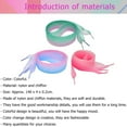 thumbnail image 3 of OFFIGAM Assorted Color Shoelaces Made of Nylon and Chiffon for Shoes 3 Pairs 0.6m Durable and Fashionable, 3 of 8