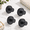 Black-4 Pack, variant on Black 4 Pack Suction Cup Hooks, 3.35 x 2.87 x 2.40 in, holds up to 15 lbs