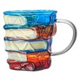 thumbnail image 2 of Taza de café de 350 ml para café frío o caliente. Suministros y accesorios para lectores. Literatura. Mango gris transparente, 2 of 9