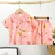 thumbnail image 1 of Pijamas de dibujos animados para niños y niñas, camisa de manga corta con solapa, Tops con pantalones cortos, conjuntos de ropa de dormir para primavera y verano, 2023, 1 of 4