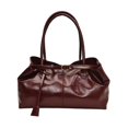 thumbnail image 2 of Bolso de hombro, estilo coreano, de piel sintética, para llevar debajo del brazo, ideal para el trabajo de niñas y mujeres. Rojo, 2 of 8