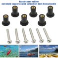 thumbnail image 2 of Toystoory 6 unids/set tuerca de goma en forma de C hebilla de cuerda de cubierta de ojo con ojales de tornillos para barco Kayak Kit de aparejo de cubierta Ropa Deportiva, Zapatos Toystoory  OD009254-00, 2 of 6