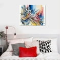 thumbnail image 5 of EastSmooth Wood Framed Canvas Wall Art For Living Room Modern Large Wall Decorations For Office Bedroom Wall Decor Abstract Ink Wall Pictures Gray Paintings Canvas Art Prints Home Decor Ready to Hang, 5 of 6