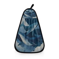 Hanging Hand Towels For Kitchen Bathroom Home Decor Lightweight Flying Whale