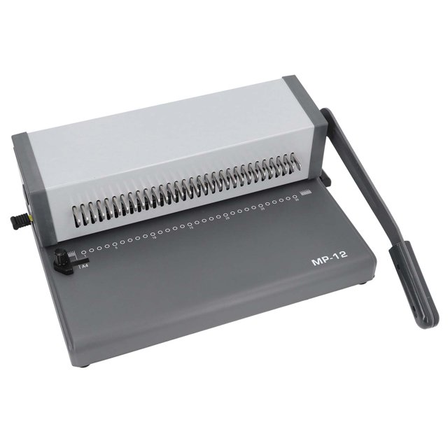 Punch Binder, 2.5mm 4.5mm 6.5mm Margins Humanized Handle 30 Hole Binding Machine for Letter
