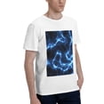 thumbnail image 2 of Bingfone Blue Lightning Men'S Loose Fit Short-Sleeve Pocket T-Shirt, 2 of 7