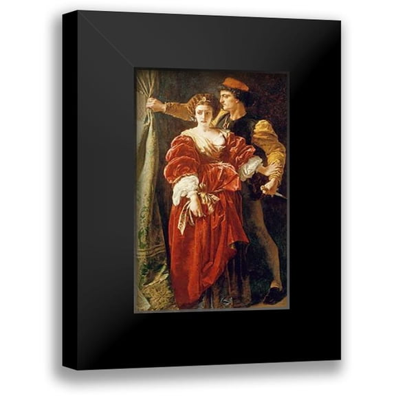 Elmore, Alfred 10x14 Black Modern Framed Museum Art Print Titled - Lucrezia Borgia