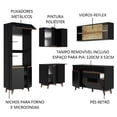 thumbnail image 4 of Madesa Gabinete de Cocina Integral Completa de Esquinero 332 cm Reims Negro 01, 4 of 8
