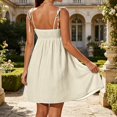 thumbnail image 6 of Elara Women's Tie Strap Dress Sweetheart Neck Lightweight Cami Mini Dress for Summer Beach Vacation Casual Wear, 6 of 6