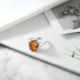 thumbnail image 4 of Gem Stone King 925 Sterling Silver Twilight Orange Mystic Quartz Ring for Women (4.00 Cttw, Gemstone Birthstone, Oval 12X10MM, Available in Size 5,6,7,8,9), 4 of 5