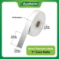 thumbnail image 2 of Etiquetas térmicas Ecotherm 1x3, 6 rollos, 5040, etiquetas Zebra Godex, 2 of 6