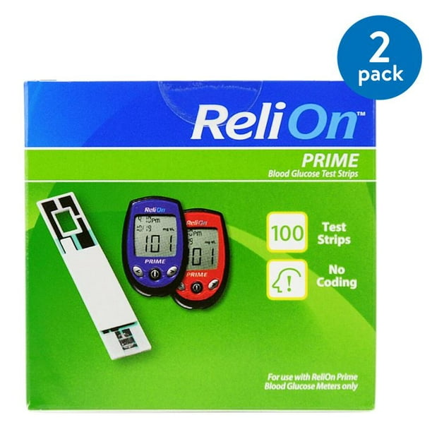 how much are relion test strips at walmart