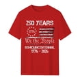 thumbnail image 2 of Anniversary USA Shirts for Women American Flag T-Shirt 4th of July Shirt American Birthday USA T-Shirt Patriotic Tops, 2 of 6