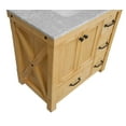 thumbnail image 3 of Tuscany 36" Bathroom Vanity with Driftwood Cabinet and Carrara Marble Top, 3 of 7