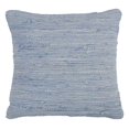 thumbnail image 1 of SARO 4867.A18S 18 in. Square Chindi Design Down Filled Throw Pillow - Aqua, 1 of 1