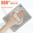 thumbnail image 4 of ELEHOLD Case for iPad Air 11 inch 2024/Air 4th/5th Gen/iPad Pro 11" 2022/2021/2020/2018,Shockproof Silicone 360° Rotate Stand Case Heavy Duty Cover with Pencil Holder/Hand Strap/Shoulder Strap,Khaki, 4 of 9
