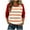 Red, variant on Women Crewneck Pullover Sweatshirt Casual Fall Fashion Color Block Loose Long Sleeve Tops Plain Sweatshirts Hot Pink XL