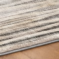 thumbnail image 5 of Addison Rugs Dream Shag Premium Machine Washable Transitional Textured Stripes Beige Round Rug, 8' x 8', 5 of 8